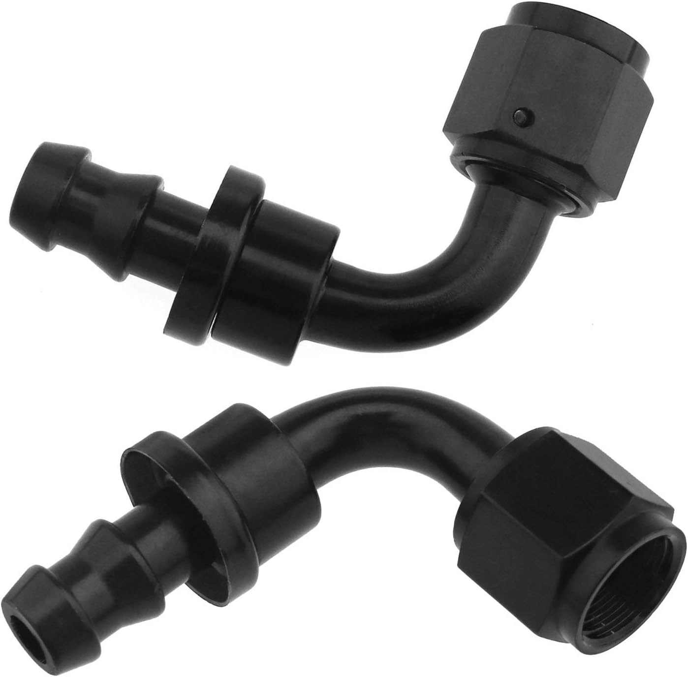 2x Fuel Hose Fitting 90 Degree PushOn Socketless tools for AN6 push on hose Amazon.co.uk Garden
