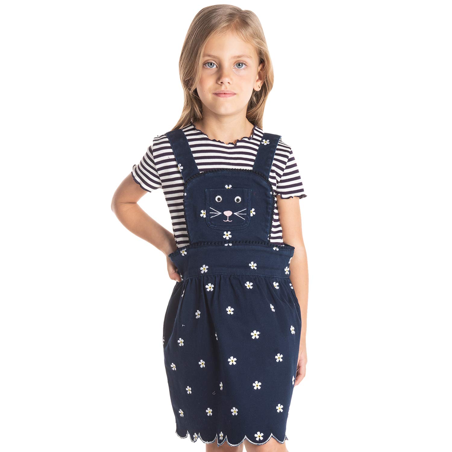 THE ORIGNAL CHERRY CRUMBLE CALIFORNIACherry Crumble California Girl's Cotton A-Line Knee-Length Dress