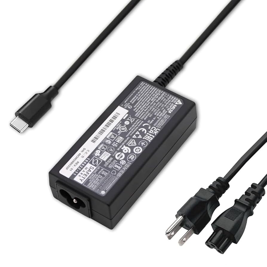 Lenovo CT-X636F　Chromebook 充電器付き Delta New USB-C Replacement for Lenovo IdeaPad Duet