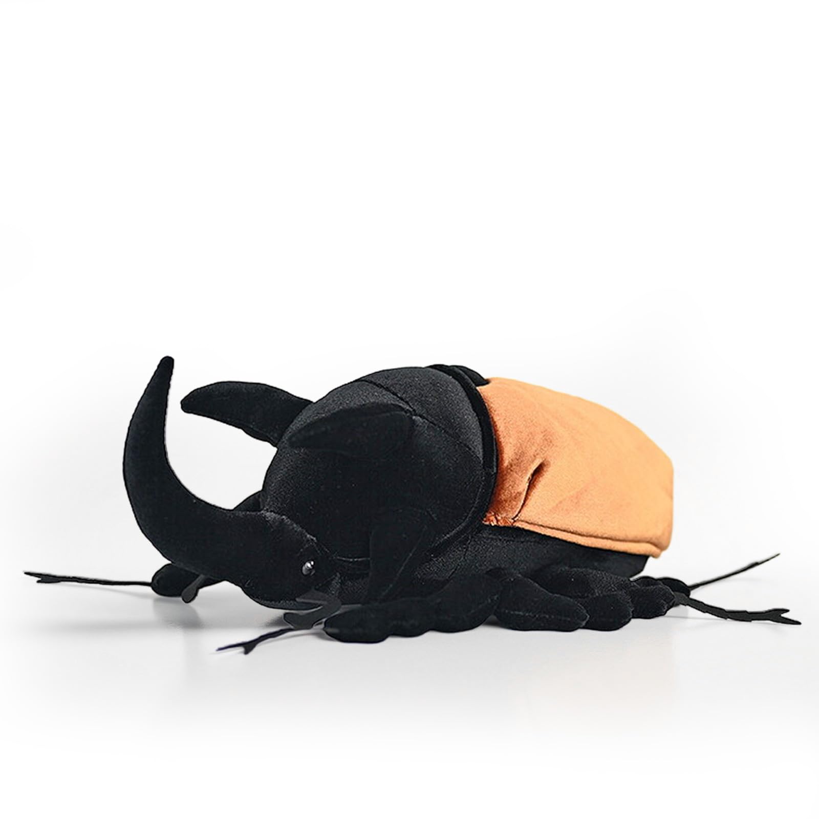 PuffPurrs Lifelike Eupatorus Gracilicornis Plush Toy, Realistic Beetles Teddy Stuffed Animal