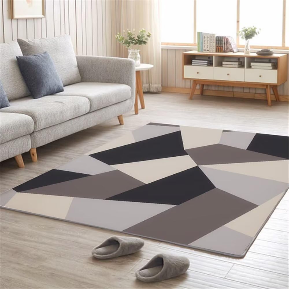 Tapis extérieur balcon et terrasse moquette grise géométrique pour sublimer vos espaces