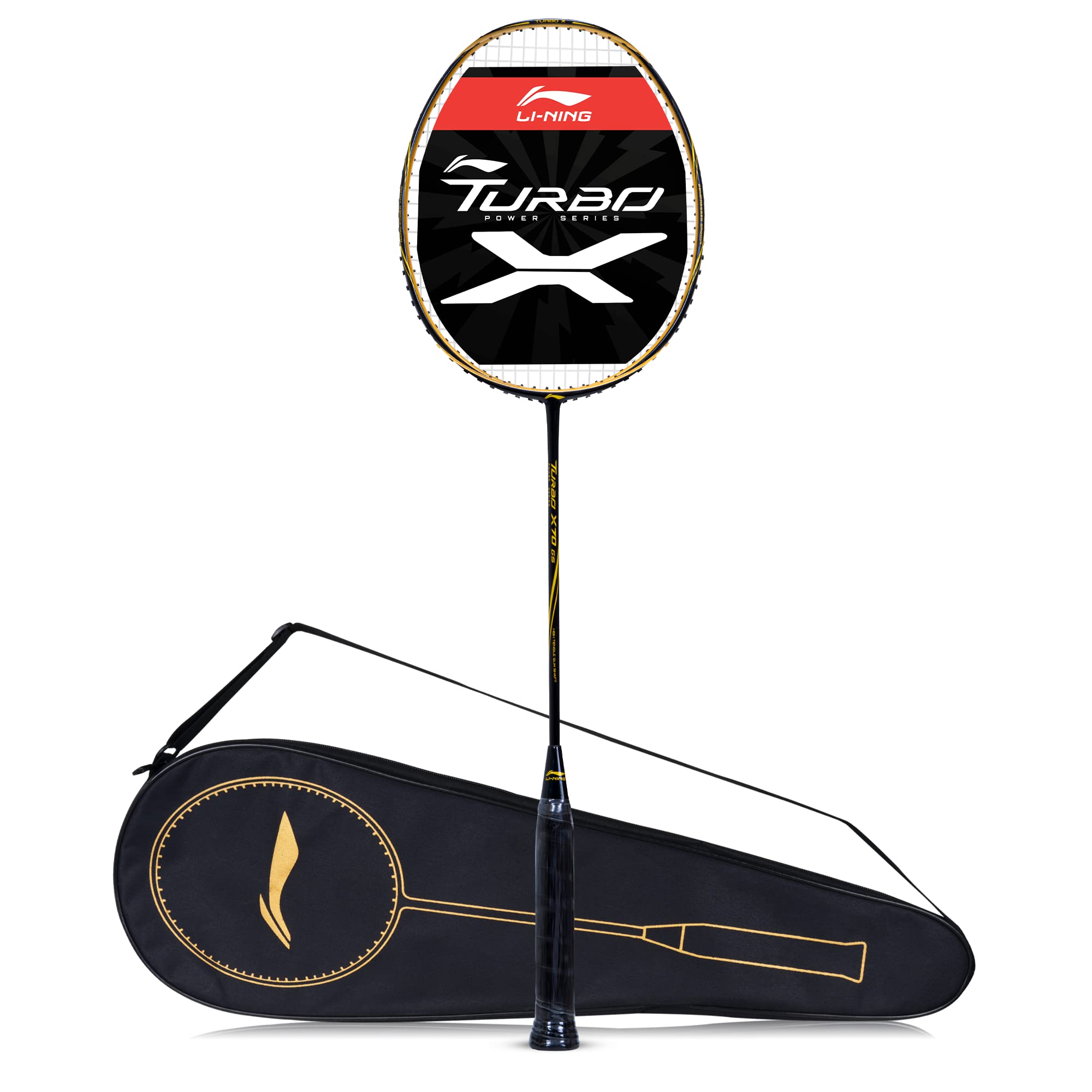 Li-Ning Turbo X 70 G5 Strung Badminton Racket (Black/Gold, 87 Grams), Carbon Fibre (B097Y8QJ2H) Amazon Price History, Amazon Price Tracker