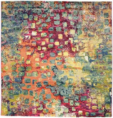 RugVista, Chillon Rug, Short Pile, 6'6 x 6'6 ft (200 x 200 cm), Square ...