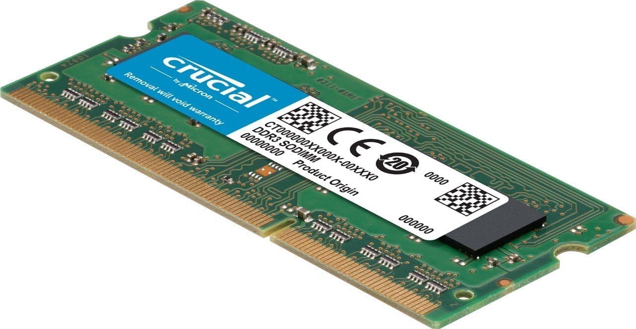 SiQuell Crucial - Memoria RAM CT102464BF160B (8 GB, DDR3, 1600 MHz, CL11, SODIMM, bajo voltaje, ordenador portátil, memoria para ordenador portátil