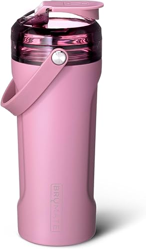 BrüMate MultiShaker - Botella mezcladora de acero inoxidable 100% a prueba de fugas, botella agitadora de proteínas y botella para antes del