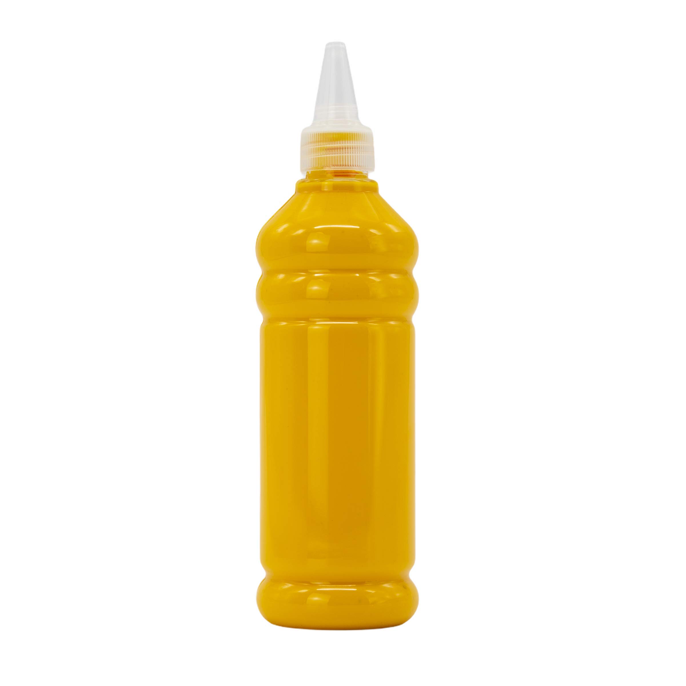 PINTURA ACRÍLICA 500 ml - Pintura altamente pigmentada. Pintura de artista opaca para madera, piedra, lienzo, papel, tela, cuero, metal, colada. pintura para todo uso (amarillo)
