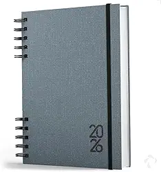 Agenda 2026 Capa Dura Negócios E Organização Pessoal Cinza