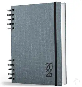 Agenda 2026 Capa Dura Negócios E Organização Pessoal Cinza