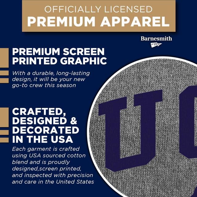Image of Ivysport Crewneck Sweatshirt for College, Heritage Logo, Color, Adult Unisex