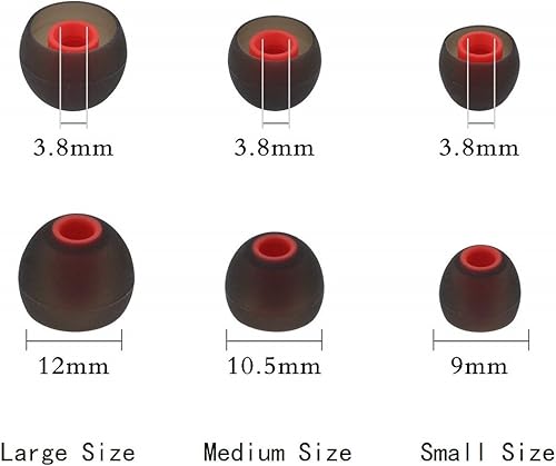 Miniatura 3 de Auriculares de silicona de repuesto para auriculares Senso, Otium, Hussar Bluetooth, 6 pares, SML