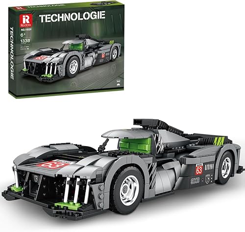 MISINI 11031 Kit de bloques de construcción híbridos de hiperauto de 9 x 8, juego de construcción de autos de carreras MOC a escala 112, juego de