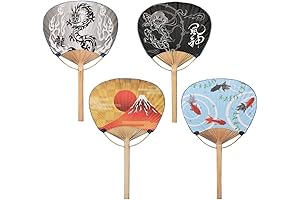 Japanese Fan 4 Pieces Set Designed in Japan