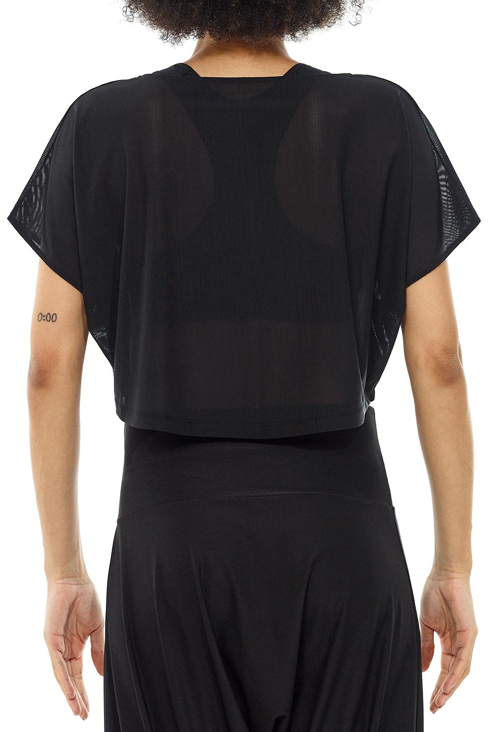WINSHAPE Koszulka Kobiety Winshape Damen Kurzes, Leicht Transparentes Mesh-dance Top Dt106
