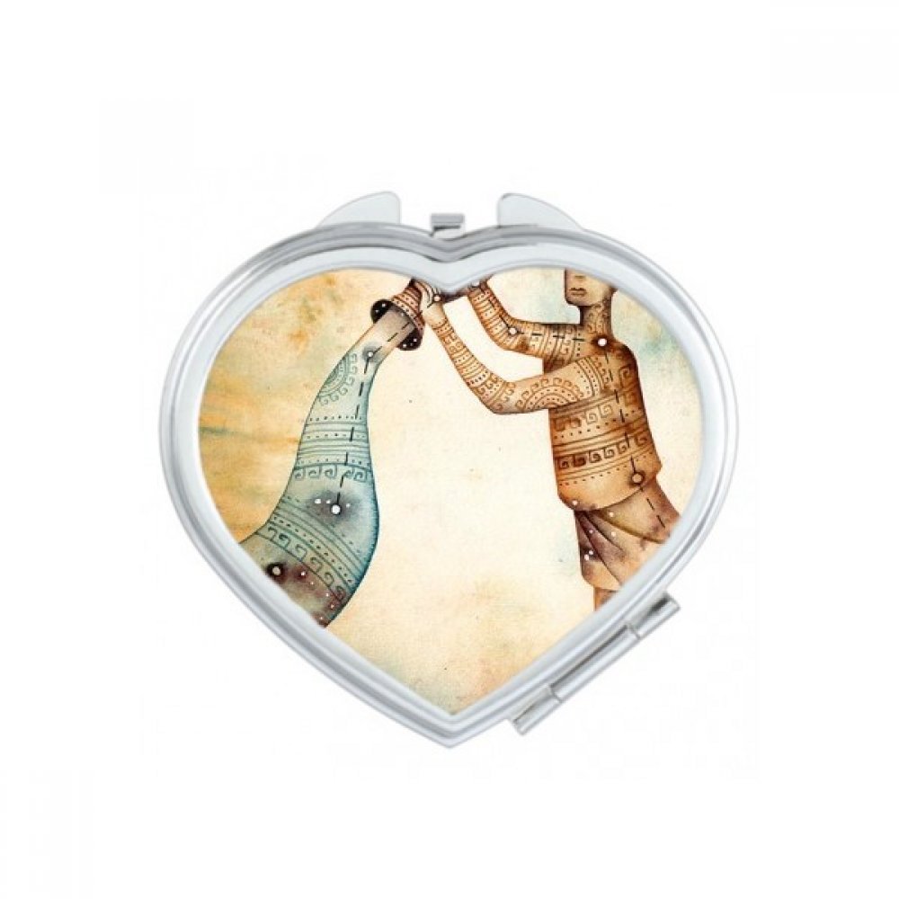 Miroir de maquillage Verseau compact pour des retouches en voyage