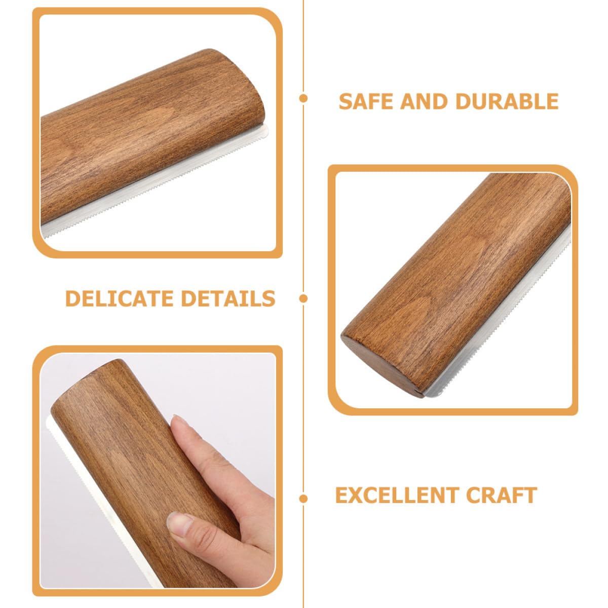 TOPBATHY Brosse de Mue pour Chevaux en Bois et Métal 20 Cm Outil Multifonctionnel de Nettoyage et Massage pour Protéger la Peau du Cheval