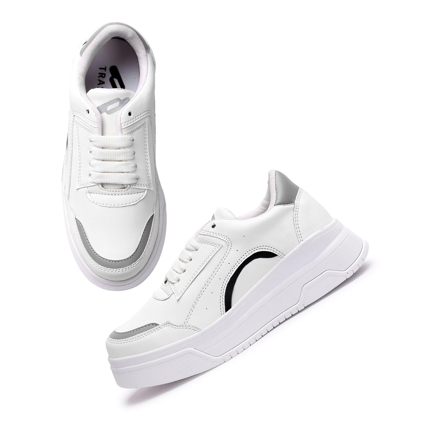 See full amazon price history chart for TRASE Revel-I Fancy, Comfortable and Stylish Sneakers for Women & Girls | Grey-Black, 8 UK TRASE Revel-I Fancy, Comfortable and Stylish Sneakers for Women & Girls | Grey-Black, 8 UK (B0BFH518BX) Amazon Price History, Amazon Price Tracker