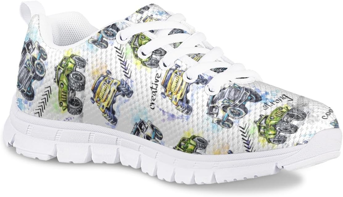 BGXW Kids Sneakers for Boys Girls; Children's Running Shoes Breathable Lightweight Mesh Sport Sneakers