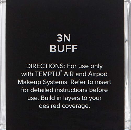 Vista 106 de TEMPTU Airpod de base de aerógrafo de lona perfecta: maquillaje antienvejecimiento de larga duración, cobertura construible semi-mate, acabado Buff
