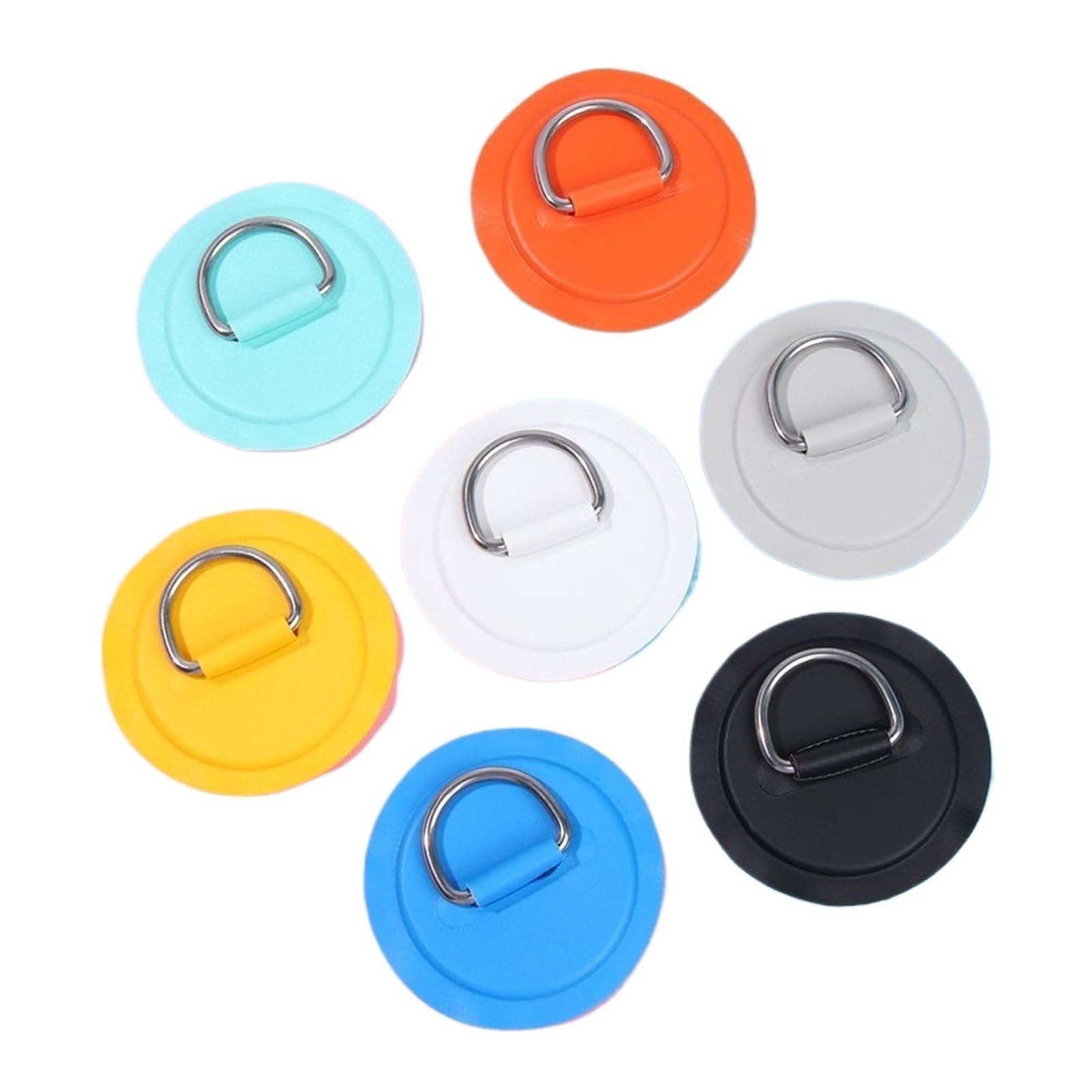 D-Ring-Patch aus Edelstahl