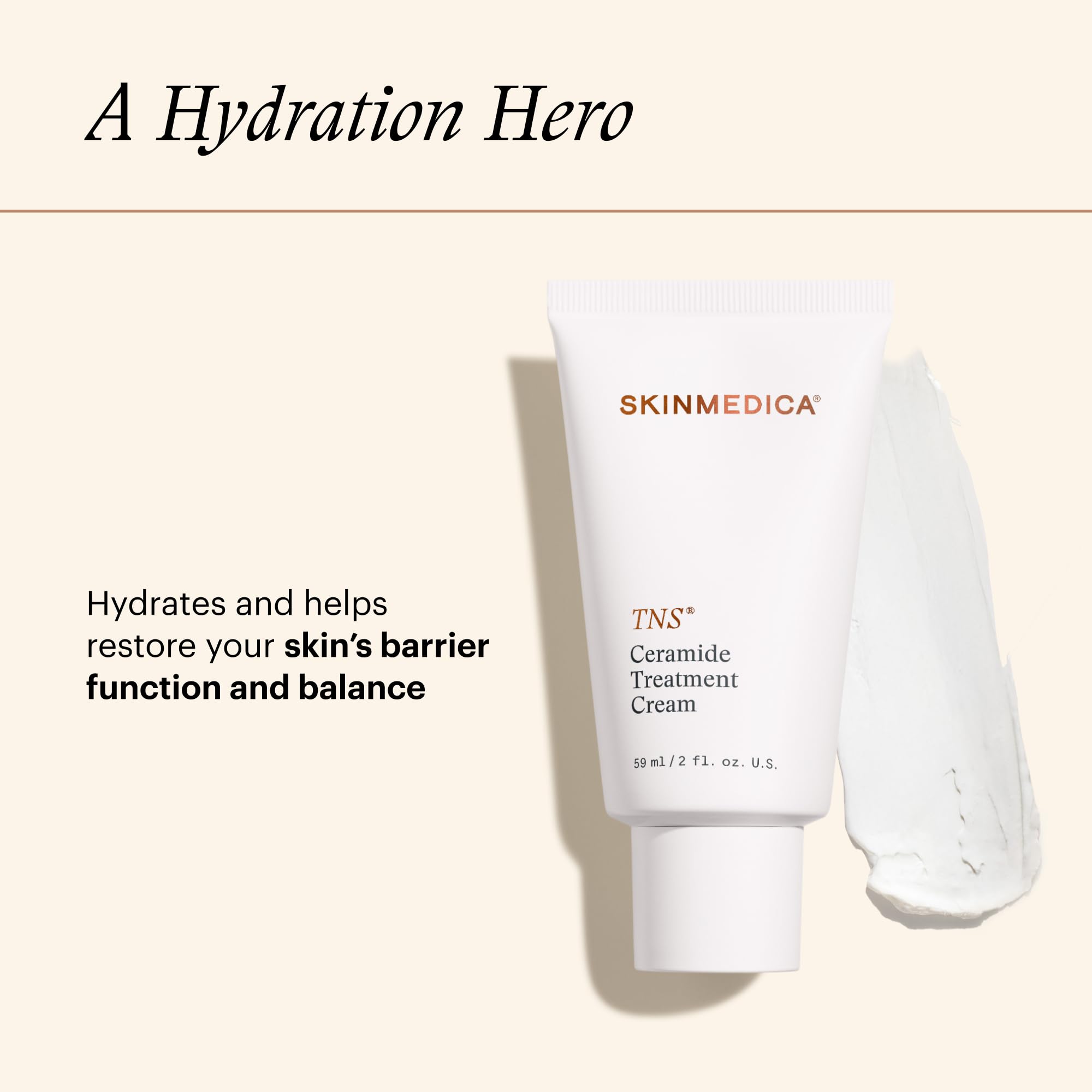 Skinmedica TNS Ceramide Treatment Cream, 2.0 Ounce