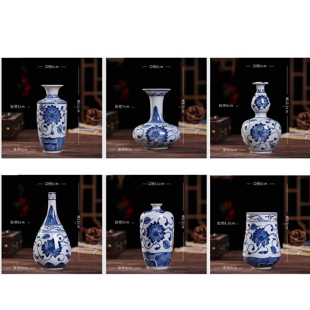 Jingdezhen Miniaturowy Ręcznie Malowany Wazon Z Niebieskiej I Białej Porcelany, Ceramiczny Wazon – Wazon Dekoracyjny W Stylu Chinoiserie