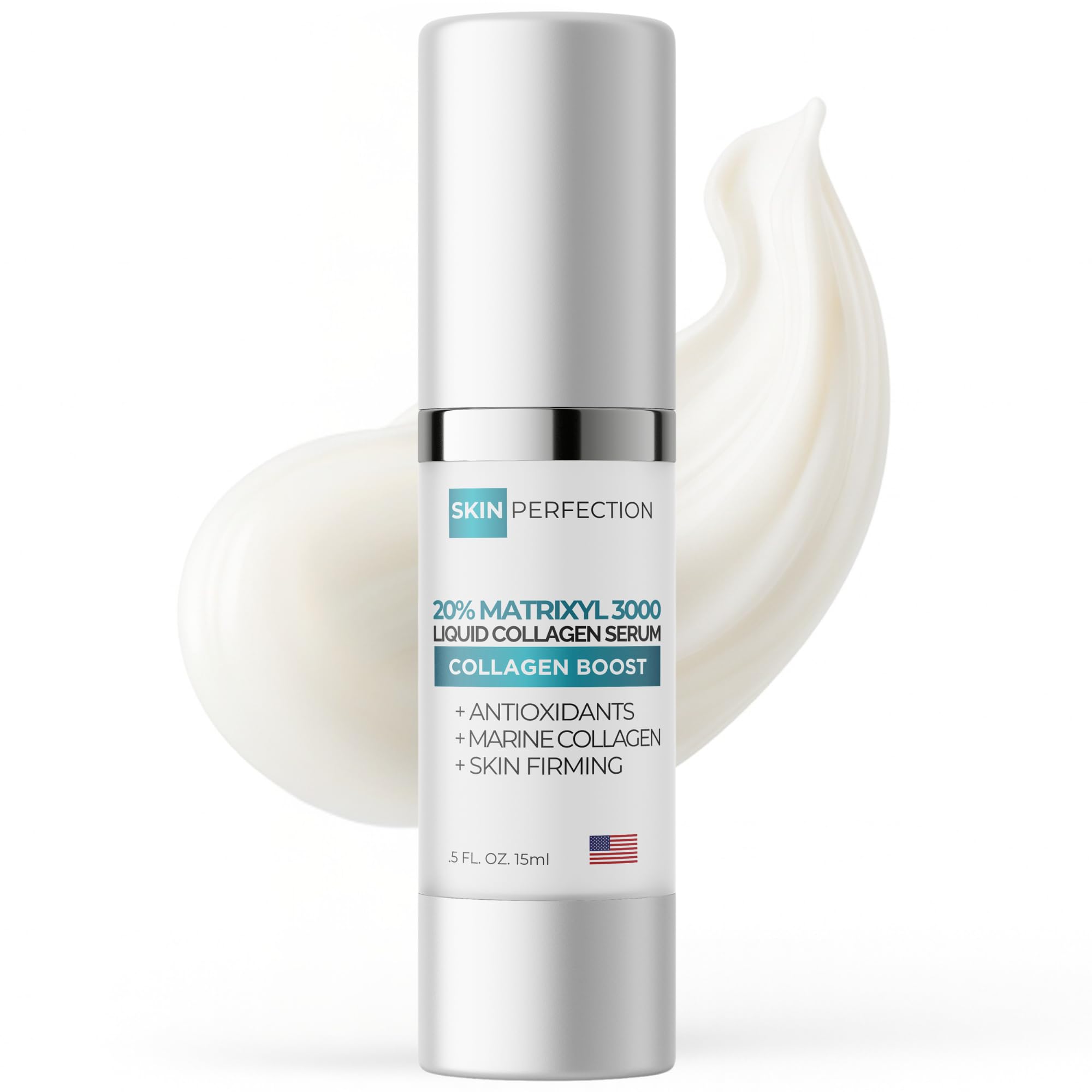 Skin Perfection 20% Matrixyl 3000 Serum with Liquid Collagen Peptides Serum Anti-Aging Hyaluronic Acid Matrixyl 3000 Pepha Tight Dmae Naturally