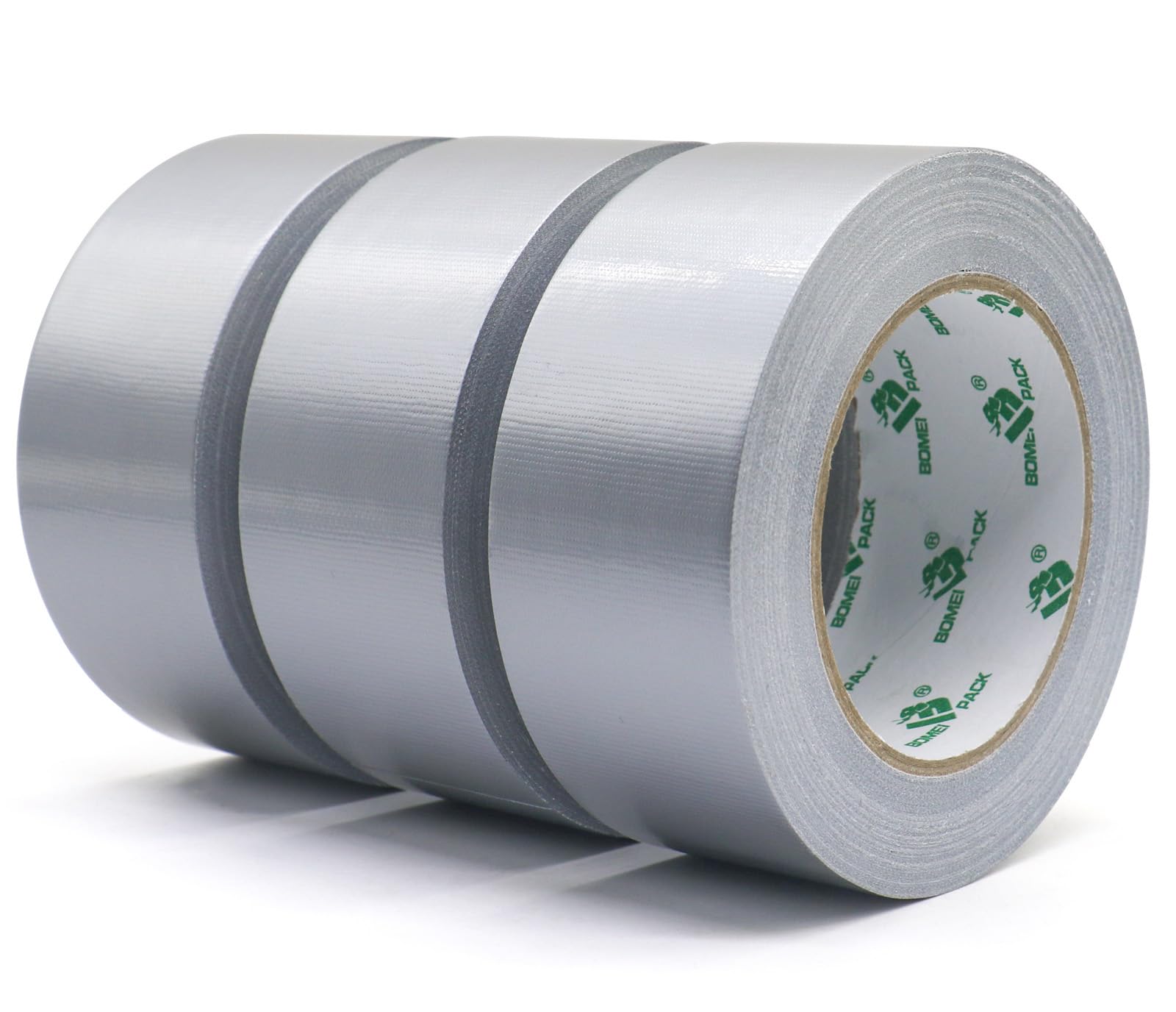 BOMEI PACK Cinta americana Gris profesional, 50mm x 50 m, cinta impermeable de tela para reparaciones, manualidades, uso en interiores y exteriores - 3 Rollos