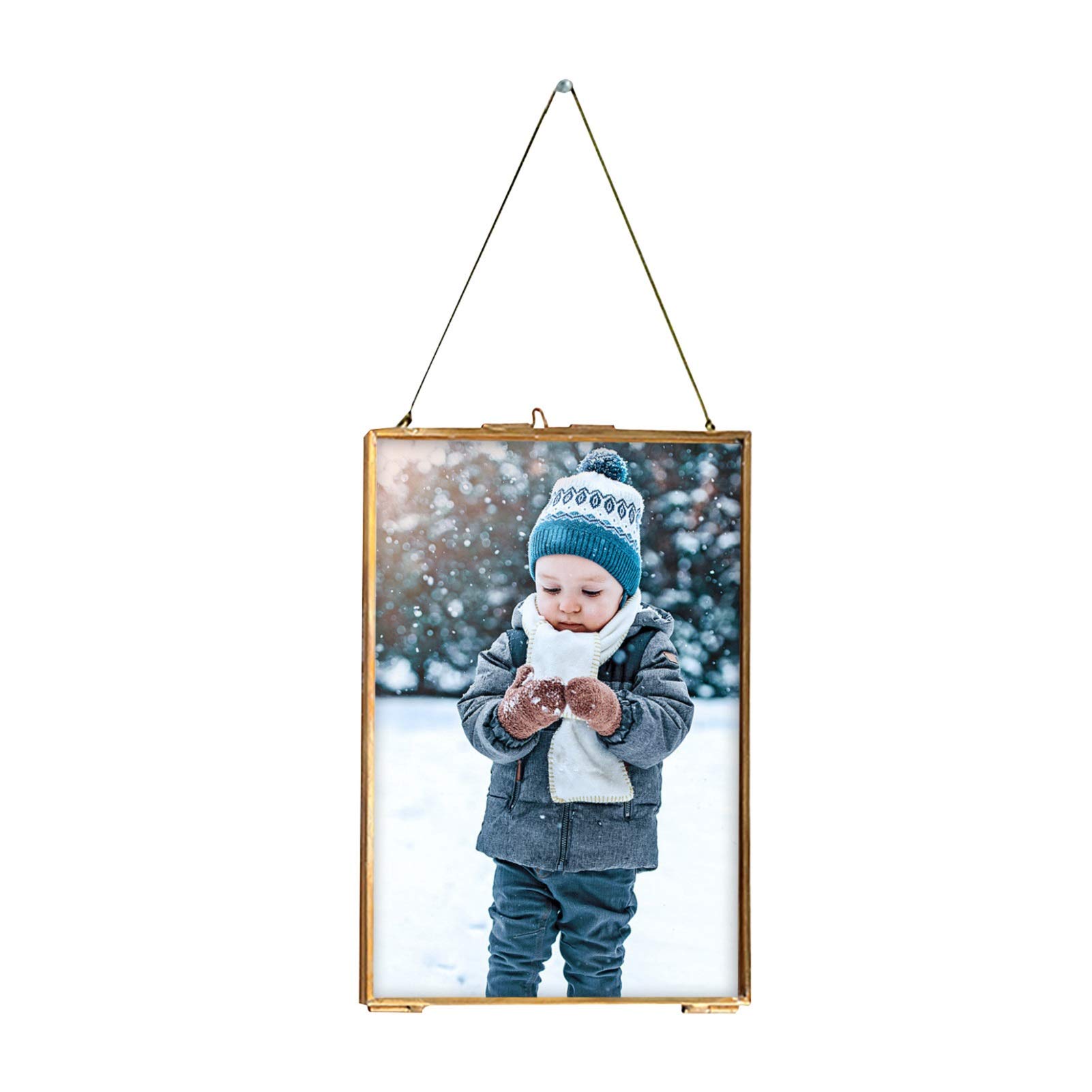 Youyijia Hanging Photo Frame Metal Glass Picture Frame with