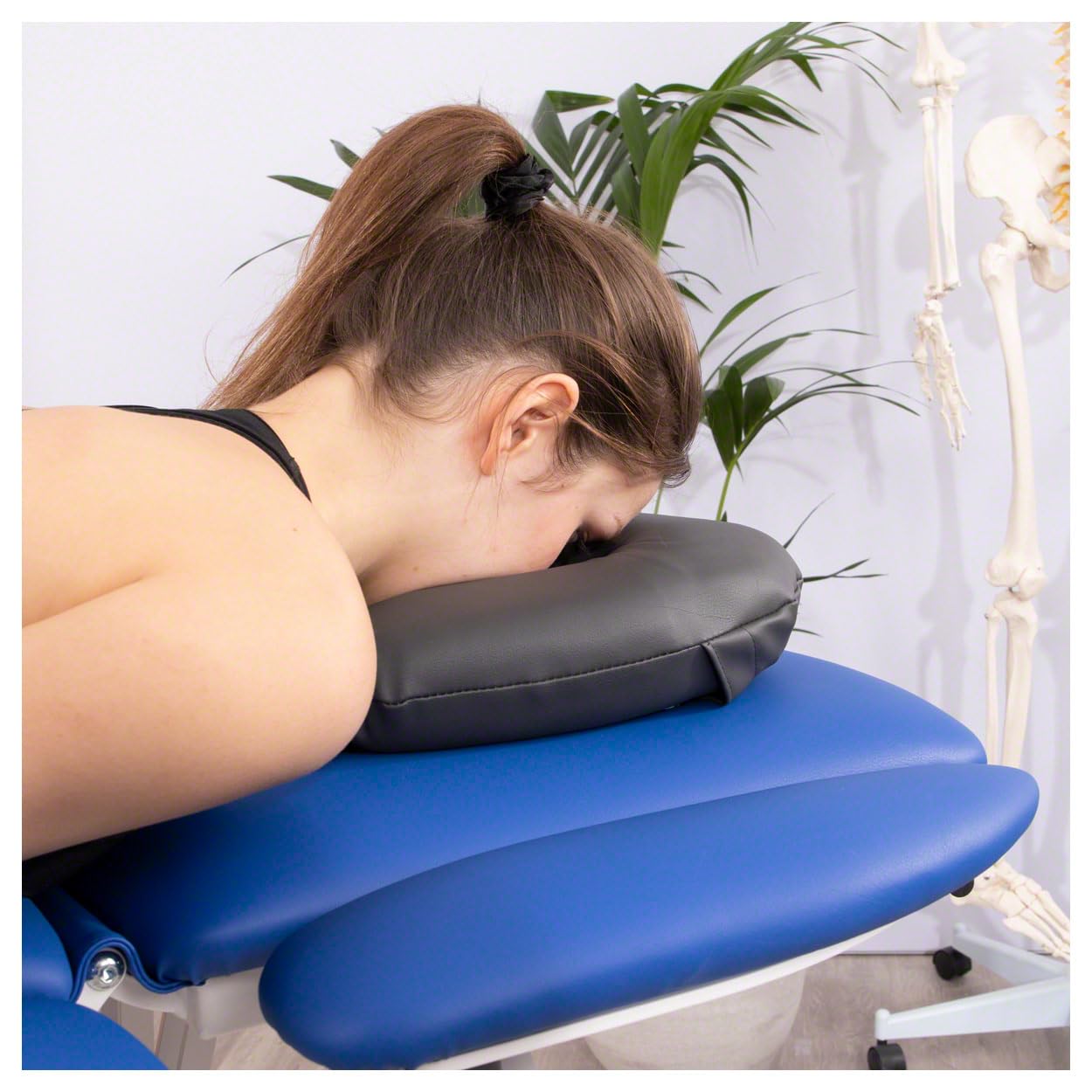 Sport-Tec Nasenhörnchen Gesichtskissen Massagekissen aus Kunstleder für die Therapieliege