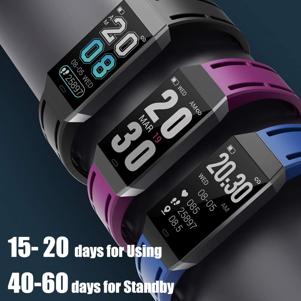 AUPALLA Fitness Tracker Tracker Sport Tracker con cardiofrequenzimetro Pedometro Monitor Sonno Allarme Intelligente Health Watch (Viola/Display 1,2 pollici) AUPALLA Fitness Tracker Tracker Sport Tracker con cardiofrequenzimetro Pedometro Monitor Sonno Allarme Intelligente Health Watch (Viola/Display 1,2 pollici)