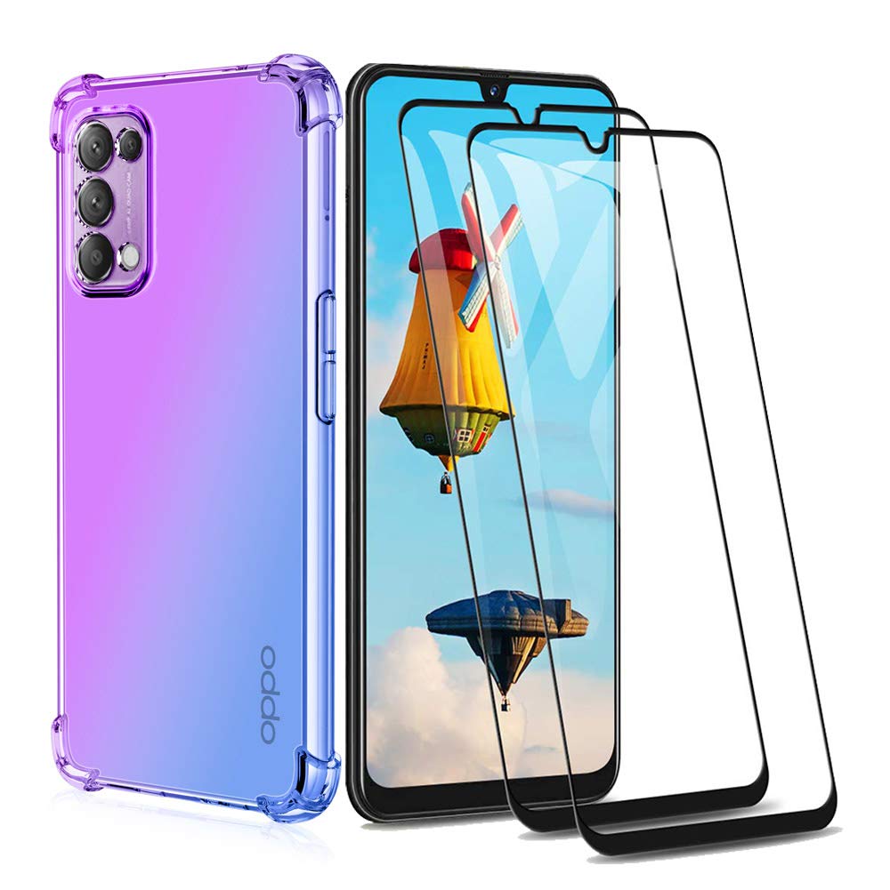 Coque Compatible Avec OPPO Find X3 Neo, Cover 2in1 Hybride Double Couche [360°] Full Body Anti-Choc Protecteur [Doux TPU Front] Et [Rigide PC Back] Housse Pour OPPO Find X3 Neo, [Transparente