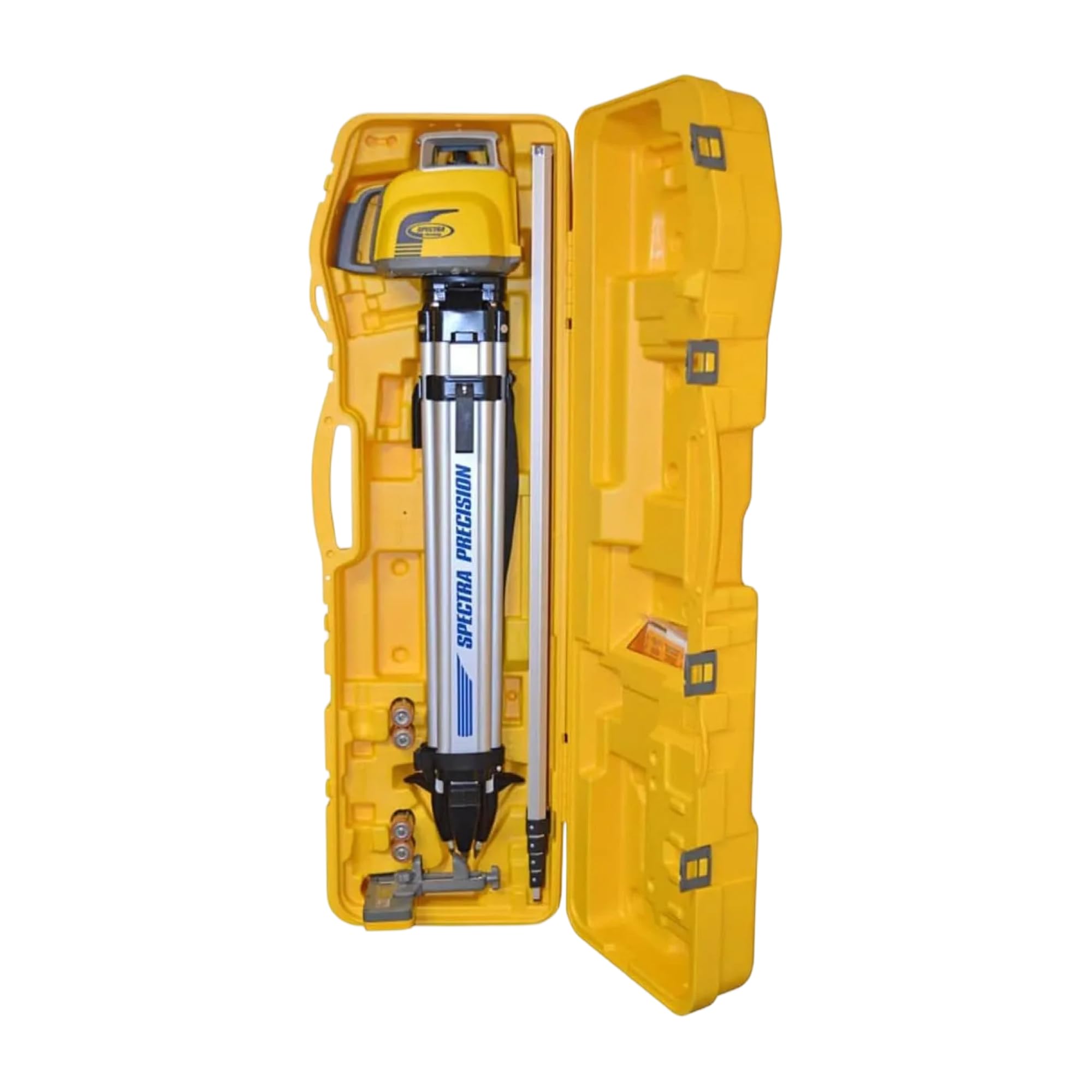 Spectra Precision LL300N-3 Self Leveling Rotary Laser Kit with Tripod GR153 Professional - System Case - Grade Rod (Metric) HL450 Receiver & Alkaline Batteries – Rugged IP66 Job-Site Performance