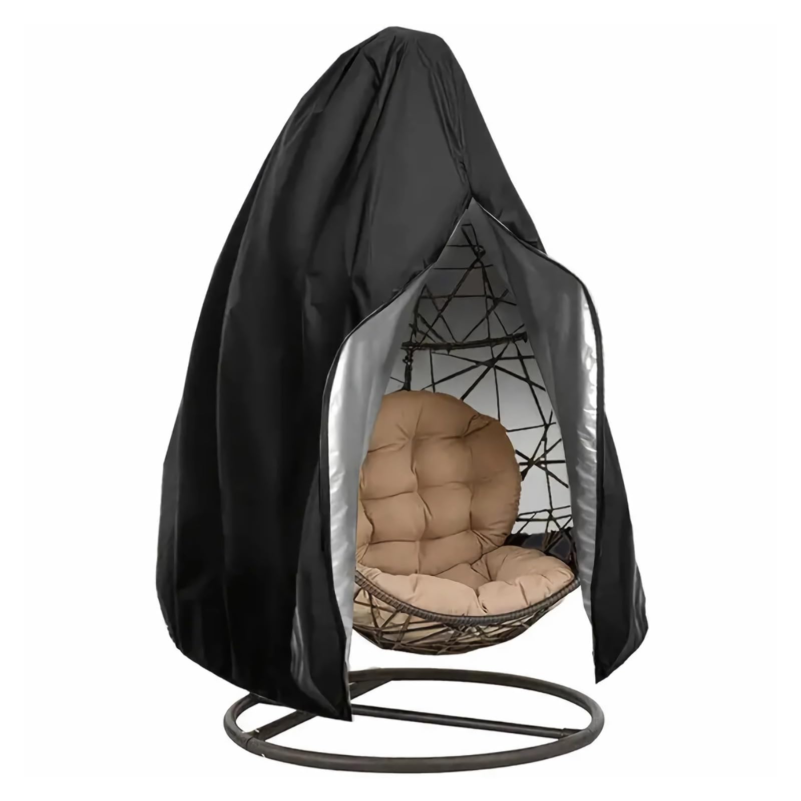 Outdoor HäNgesessel Abdeckung, Wetterschutz-HäNgesessel，210d Wasserdichtes Outdoor Swing Egg Chair, 230 X 200 Cm, FüR HäNgekorb, HäNgestuhl, Hanging Chair