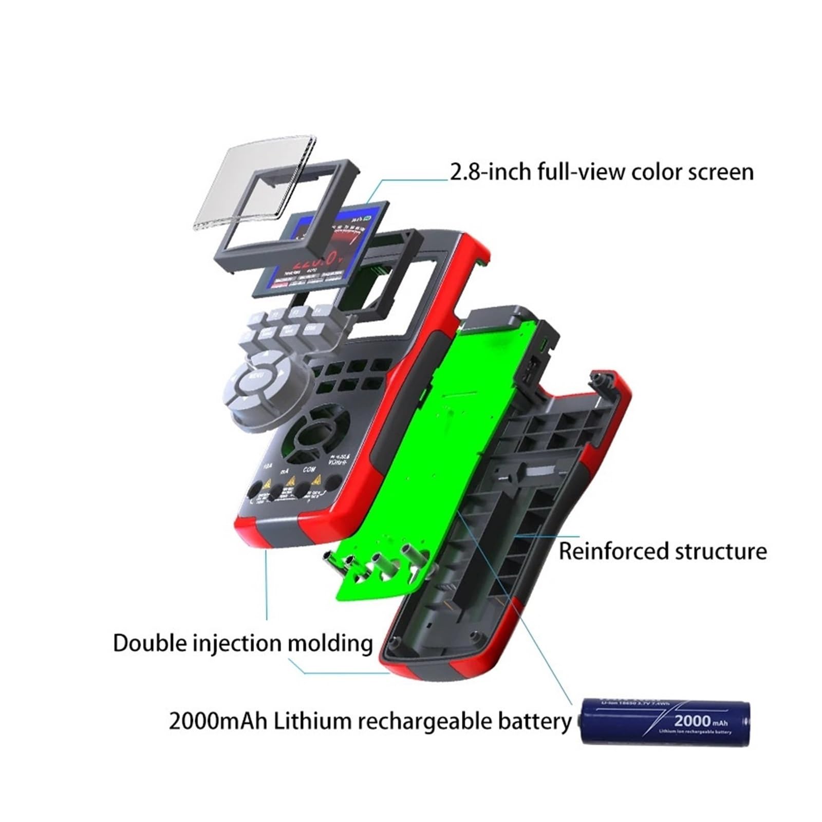 Osciloscopio Digital portátil for automoción ZT-702S 2 en 1, con Canal único, Ancho de Banda de 10 MH/Z y Longitud de Registro de 64 KB
