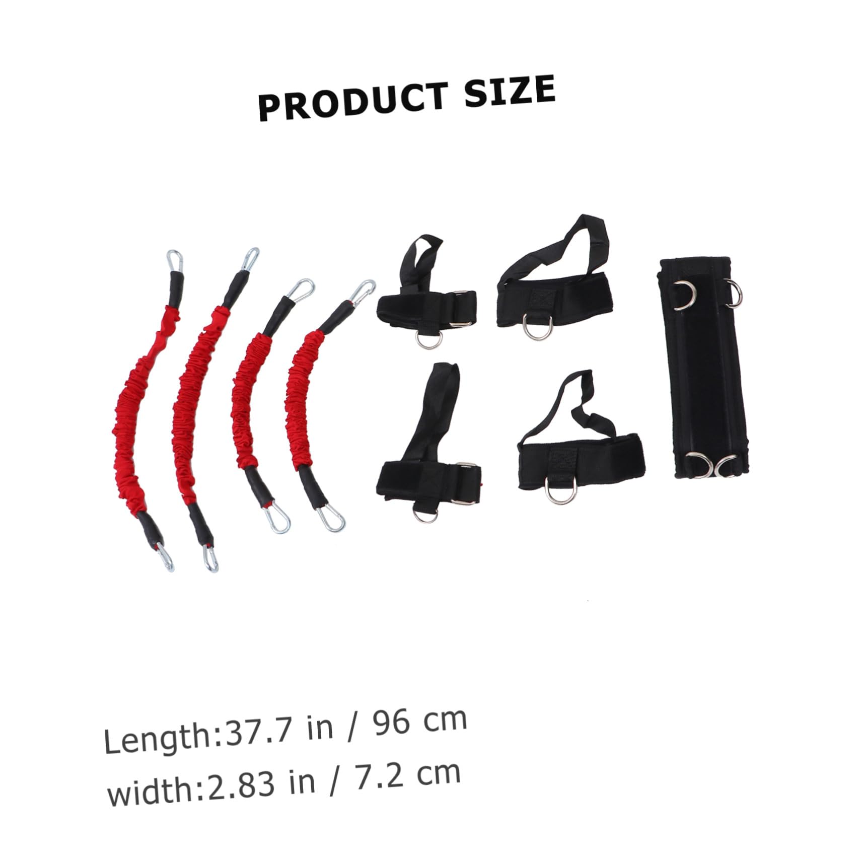 NOLITOY Kit 1 Set Bandes de Résistance pour Exercices Bandes de Fitness Entraîneur Musculaire Élastique à Haut Résistance Tissu Oxford et Corde en Caoutchouc pour Entraînement la Maison
