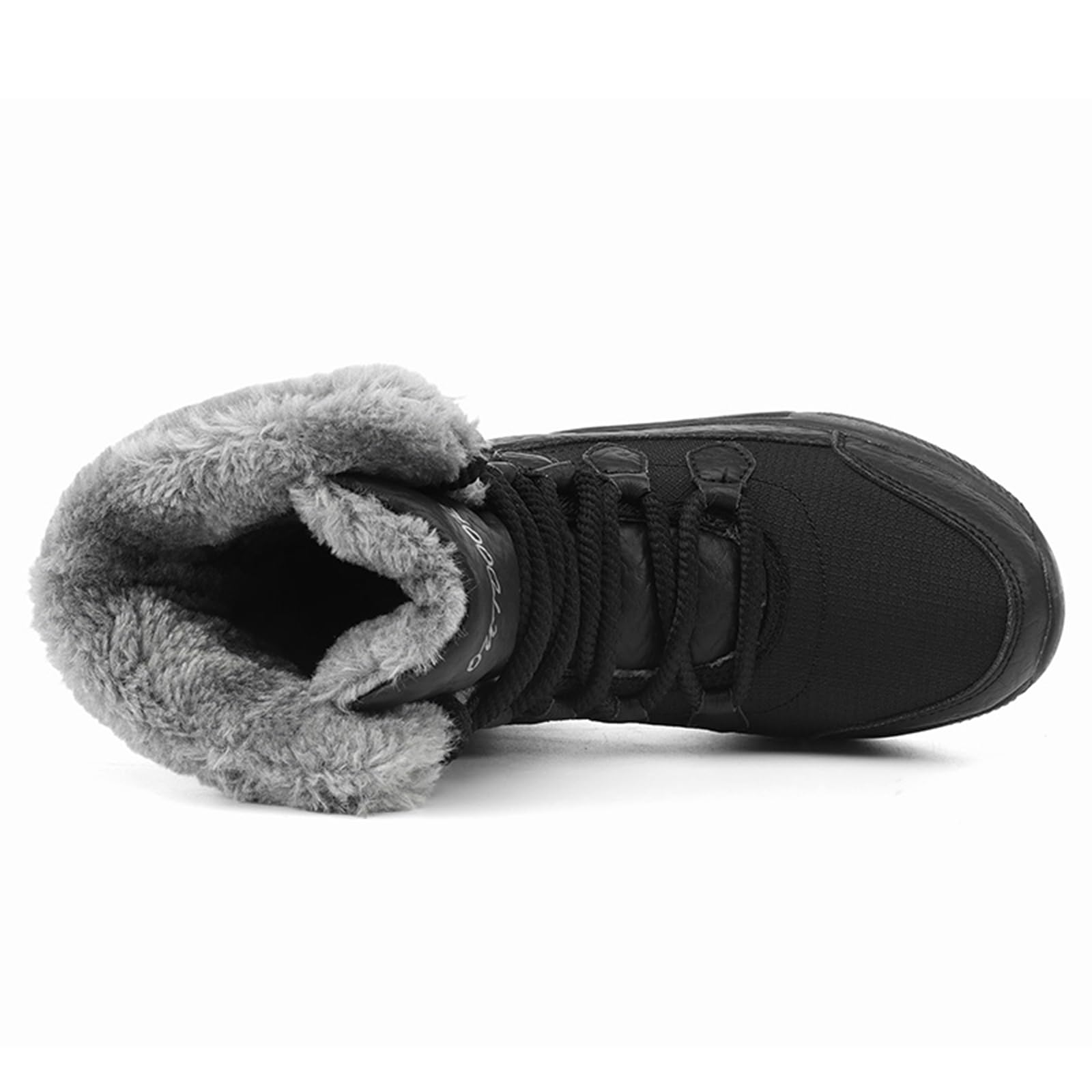 CUTEHEELS Damskie, wodoszczelne, sznurowane, zimowe buty outdoorowe, ciepłe i wytrzymałe, antypoślizgowe buty trekkingowe