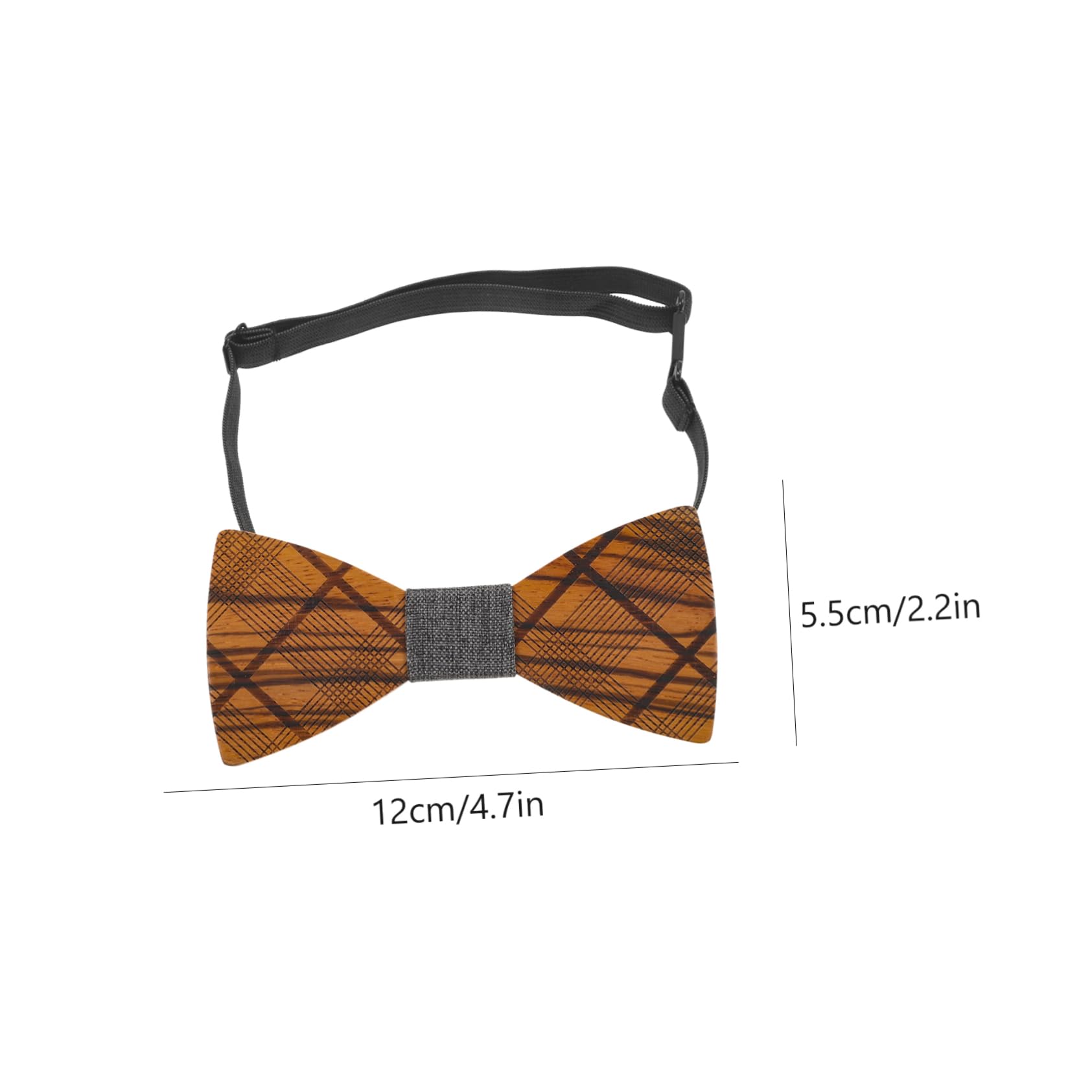 FOMIYES Men Handmade Bow Tie Adjustable Groom Bow Tie with Unique Stripe Design for Wedding Party and Formal Events Rustic Style Accessory for Sophisticated Outfits
