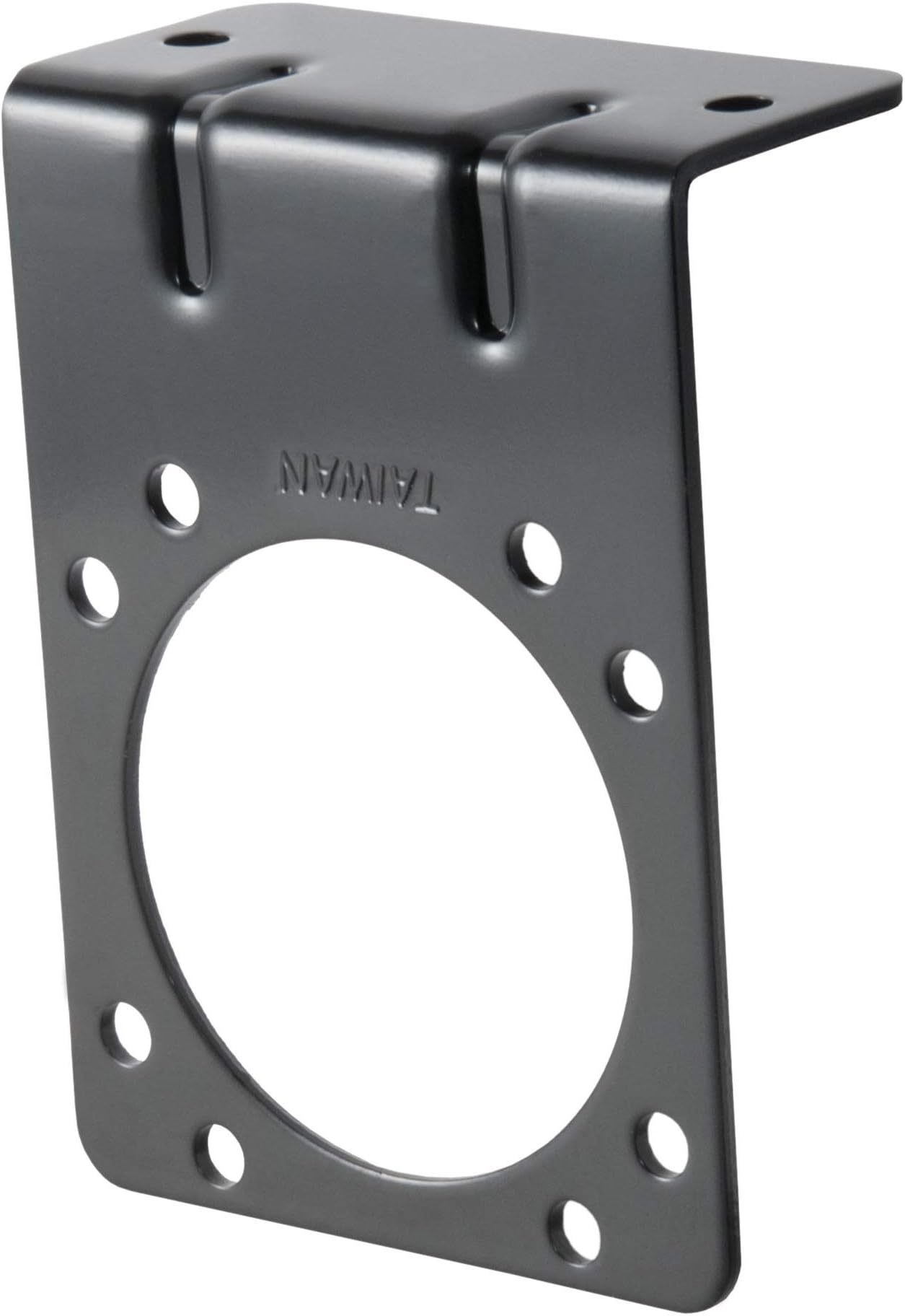 CURT 58510 Vehicle-Side Trailer Wiring Harness Mounting Bracket for 7-Way RV Blade, GLOSS BLACK POWDER COAT