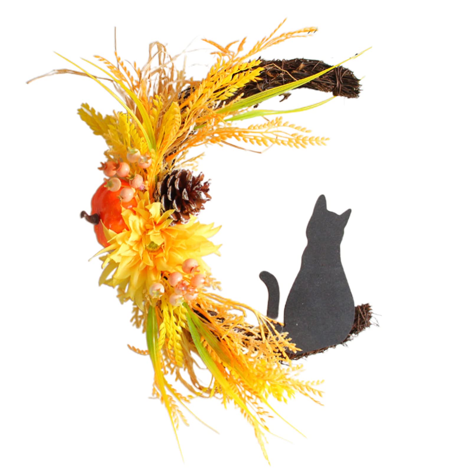 Jazuaiao Halloween for Wreath for Creative Hanging Pendant Fall Housewarming Supplies for Autumn Shopping Mall Decoratio Halloween Wreath