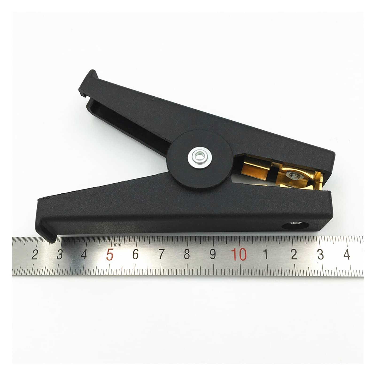 8 Uds 100A Coche Aislado Prueba de batería Plomo Pinza de cocodrilo Abrazadera Cobre amablemente (Color : Rot)