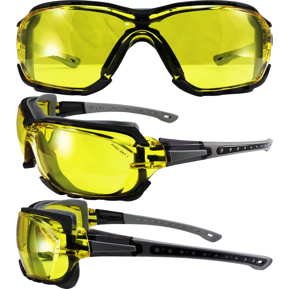 Birdz Gasket Safety Brille – Gepolsterte Motorrad Produktbild-Vorschau 4