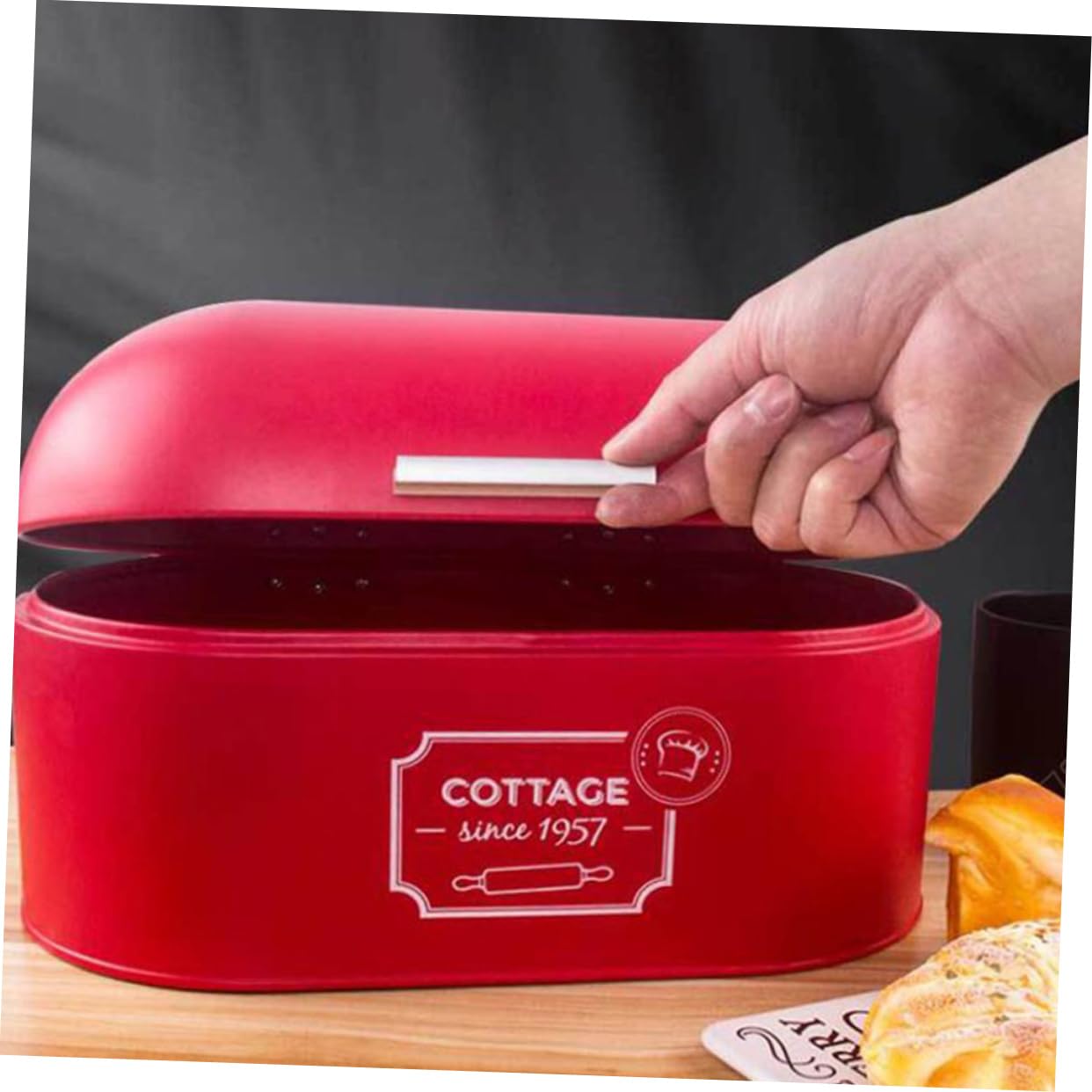 PRETYZOOM Caja De Pan Hogar Organizador De Cocina Recipiente Para Alimentos Contenedor Para Pan Caja Para Guardar La Cocina