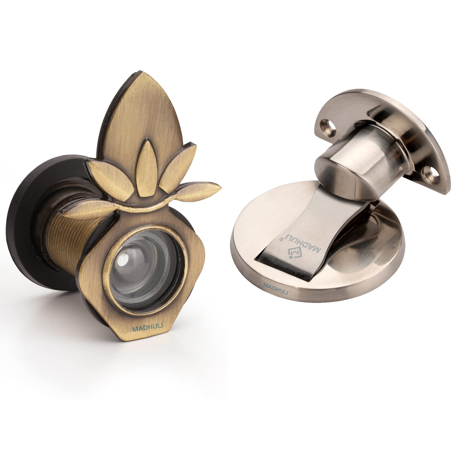 Madhuli Kalash Design Door Viewer/Door Eye, 180 Degree Ultra Clear