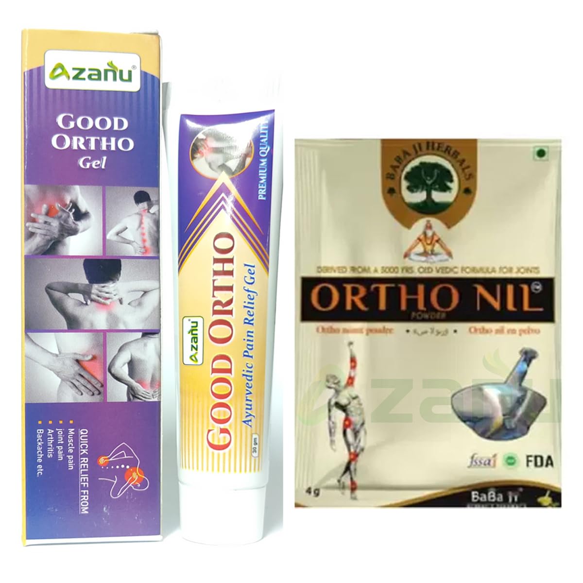 ORTHO NIL POWDER | BABA JI HERBALS | 112 SACHETS | FREE AZANU GOOD ORTHO CREAM (B0BVB1RK3V) Amazon Price History, Amazon Price Tracker