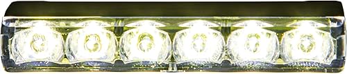 Miniatura 10 de Buyers Products 8892712 Clase 1 Luz estroboscópica LED ámbartransparente de perfil estrecho, 3.5 pulgadas, 12-24 VCC, 18 patrones de flash,