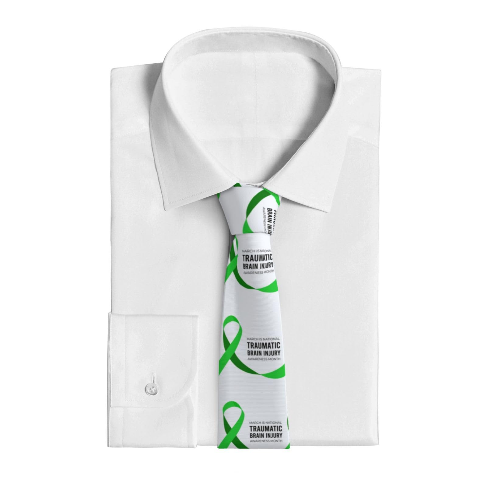 Bxkens Traumatic Brain Injury Awareness Month Ties Neckties Men'S Neck Tie Holiday Necktie Gifts Decor For Wedding Party Date