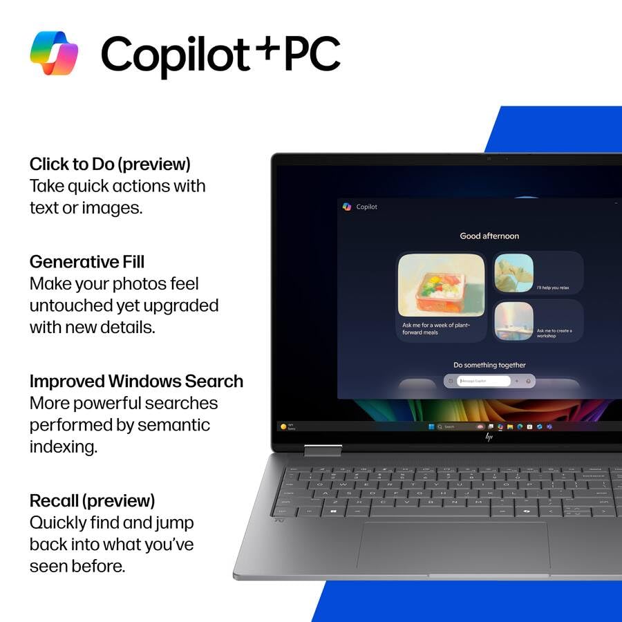 HP OmniBook X Flip 2-in-1 Laptop, 16" FHD+ OLED Touchscreen, AMD Ryzen AI 5 430 Up to 50 Tops(2026), 16GB LPDDR5X, 512GB SSD, Copilot+ AI, Backlit Keyboard, Wi-Fi 7, Bluetooth 6.0, Windows 11 Pro - image 8