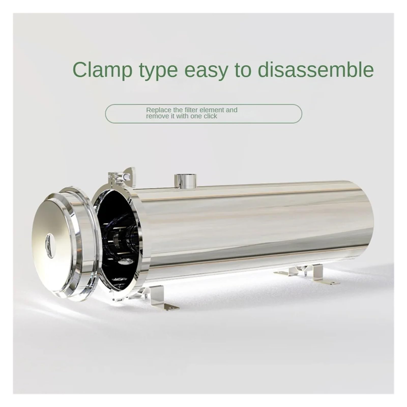 Filtre à eau, purificateur central en acier inoxydable, filtre de tuyau cuisine, du robinet domestique, pince purification par ultrafiltration(5000L)