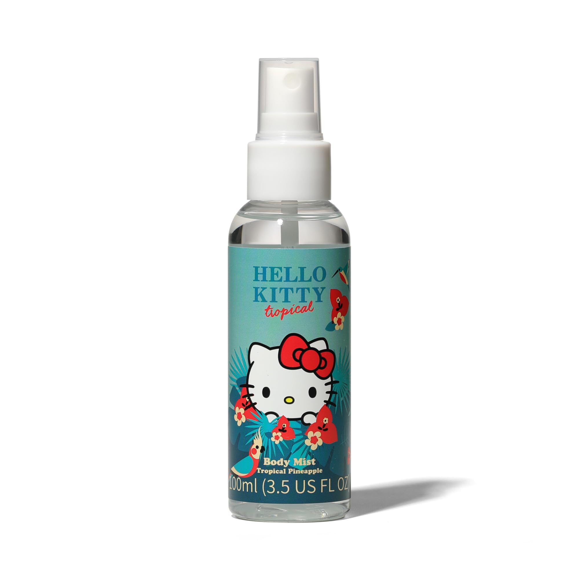 Hello Kitty Body Mist, Tropical Pineapple, 100ml | Light Fragrance Sprays, Seasonal Scents, Fun Everyday Mist, Long-Lasting 6 Hours, For Women