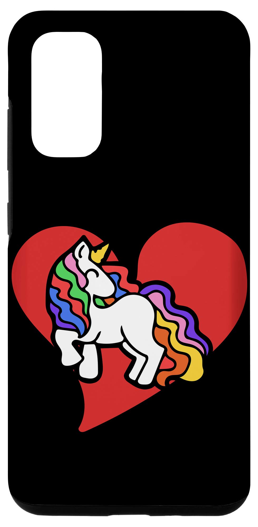 Galaxy S20 Retro Rainbow Unicorn Art 80s rainbows Case